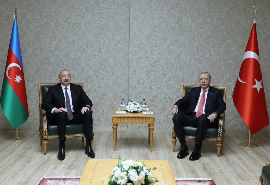 Türkiye Cumhuriyeti Cumhurbaşkanı Recep Tayyip Erdoğan ve Azerbaycan Cumhurbaşkanı İlham