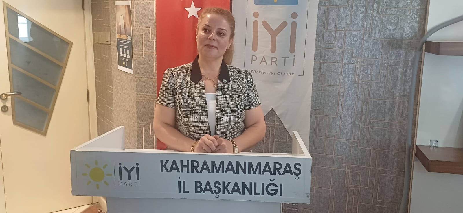 İYİ Parti Kahramanmaraş Kadın Politikaları Başkanı Ayşe Boyar, 12 Haziran