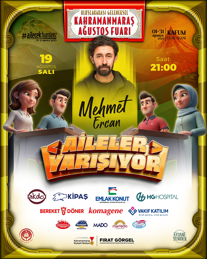 Kahramanmaraş Büyükşehir Belediyesinin 2025 Aile Yılı kapsamında “Ailecek Fuardayız” temasıyla