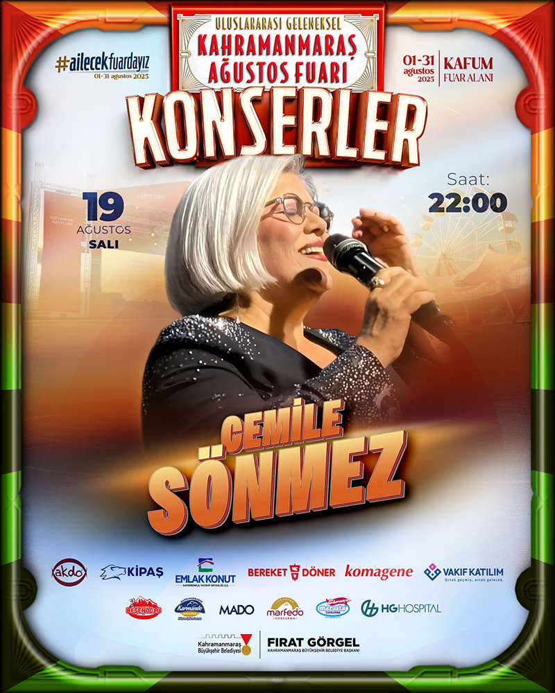 Kahramanmaraş Büyükşehir Belediyesinin düzenlediği Uluslararası Geleneksel Ağustos Fuarı, her gün