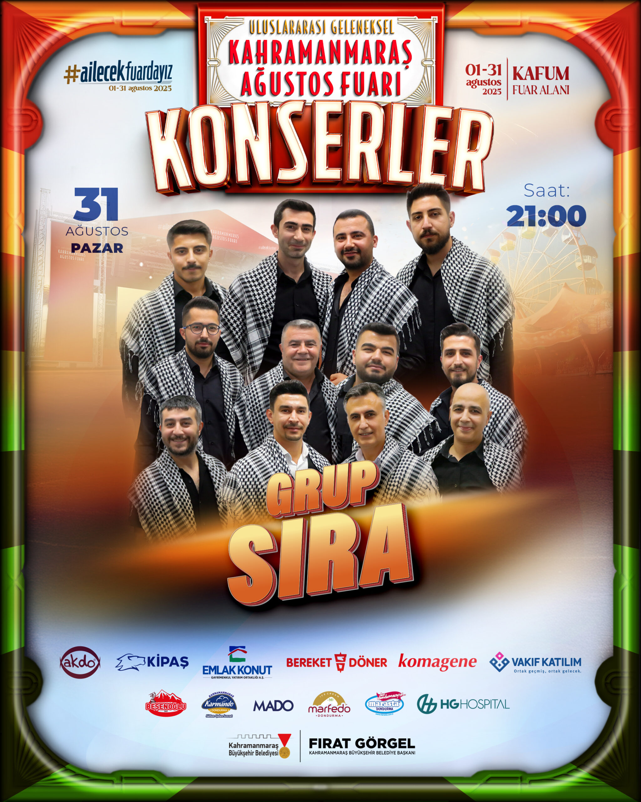 Büyükşehir Belediyesinin Geleneksel Ağustos Fuarı, 31 Ağustos Pazar günü KAFUM’da