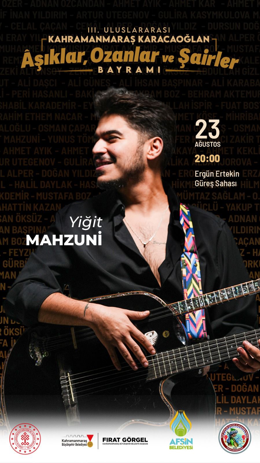 Kahramanmaraş, halk edebiyatı ve şiir geleneğinin önemli temsilcilerini buluşturacak büyük