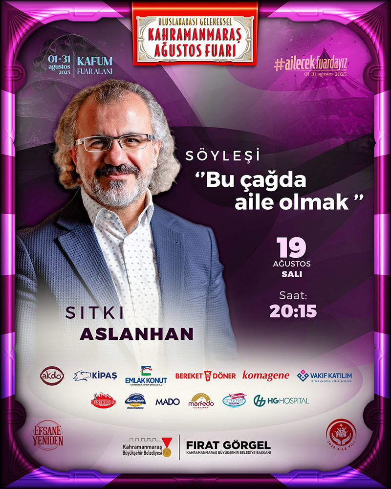 Kahramanmaraş Büyükşehir Belediyesi tarafından 2025 Aile Yılı kapsamında “Ailecek Fuardayız”