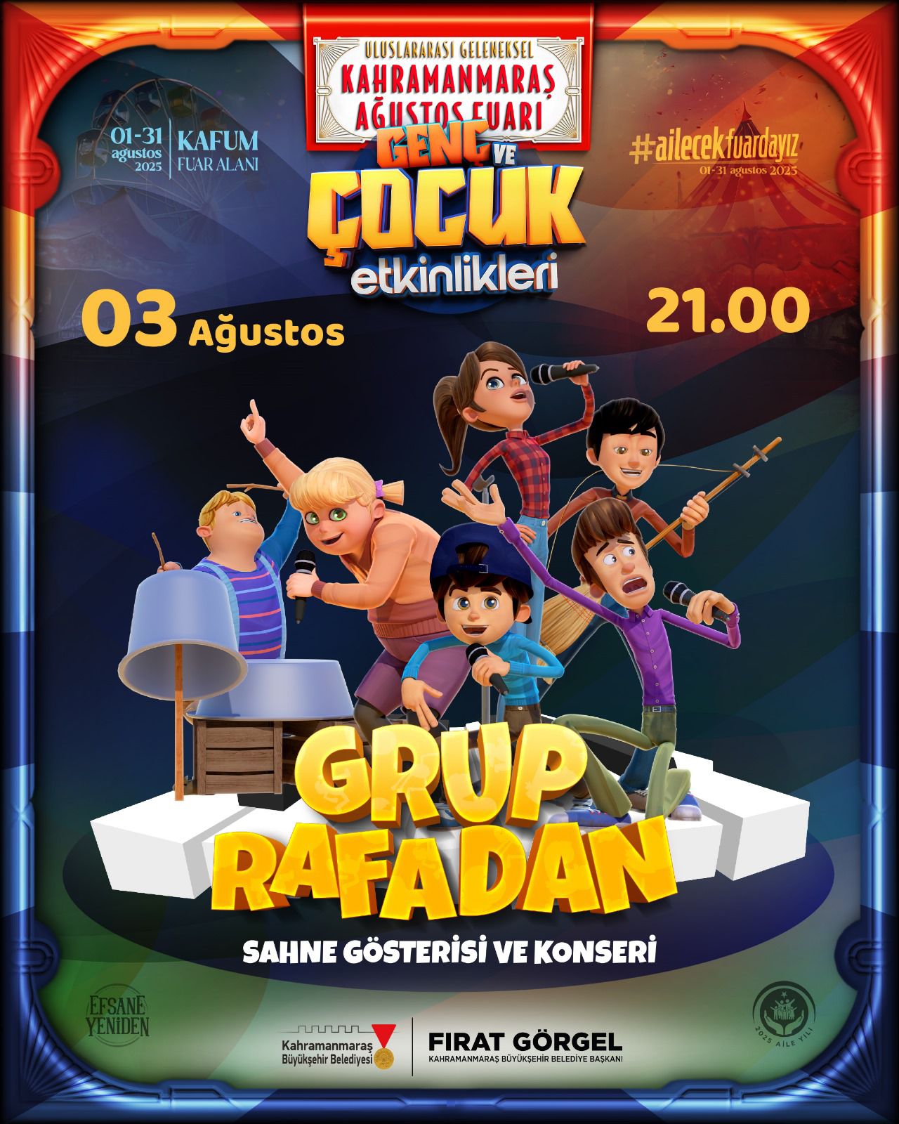 Geleneksel Ağustos Fuarı’nda 3 Ağustos Pazar günü, ekranların sevilen yapımlarından