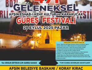 47. Afşin Eshab-ı Kehf Karakucak Güreş Festivali Başlıyor