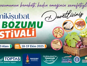 Ünlü şeflerle lezzet dolu festival: Onikişubat’ta ‘Bağ Bozumu’ heyecanı başlıyor