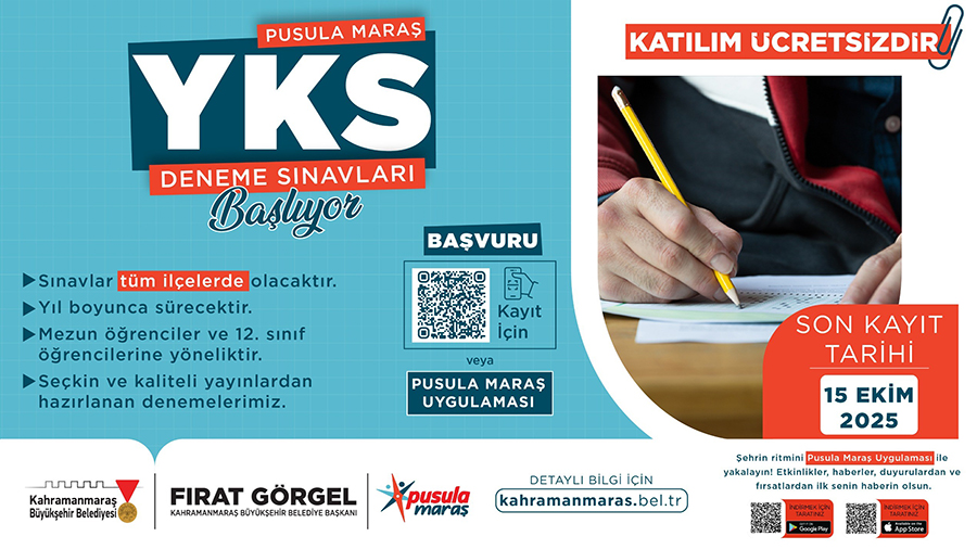 Büyükşehir Belediyesi, üniversiteye hazırlanan gençlere yönelik şehir genelinde ücretsiz deneme