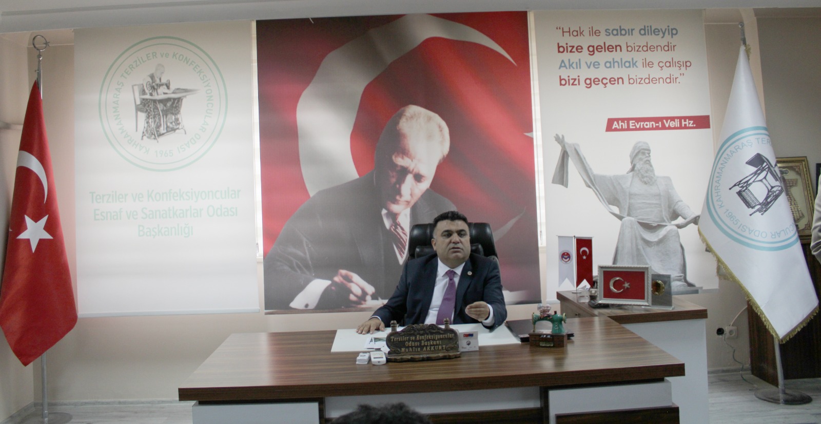 Kahramanmaraş Terziler ve Konfeksiyoncular Odası Başkanı Muhlis Akkurt, Ocak ayında