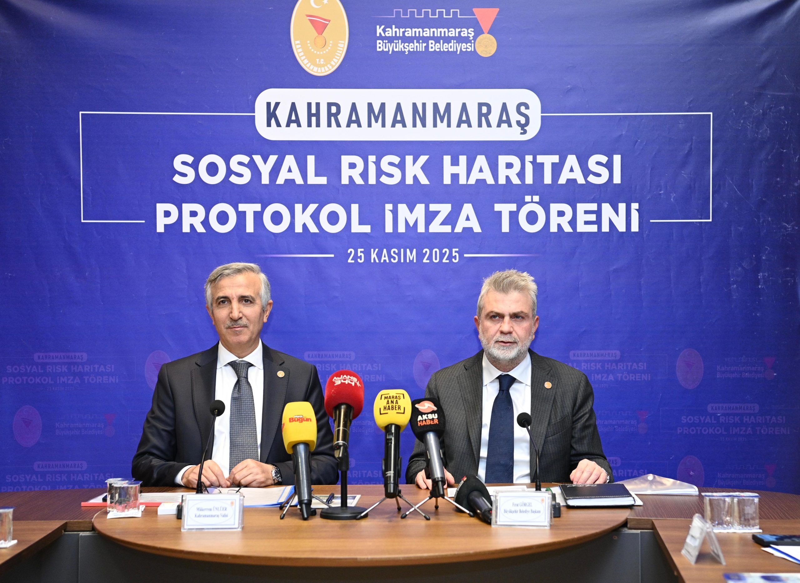 Büyükşehir Belediyesi ve Valilik arasında Kahramanmaraş Sosyal Risk Haritası protokolü