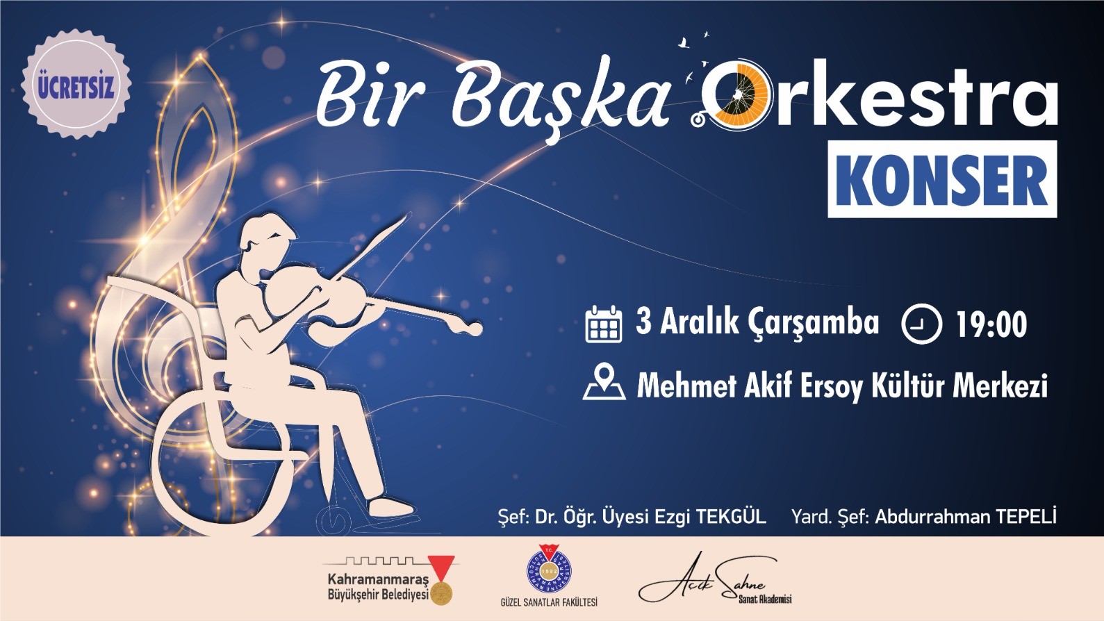 Büyükşehir Belediyesinin Bir Başka Orkestra’sı 3 Aralık Çarşamba günü Mehmet