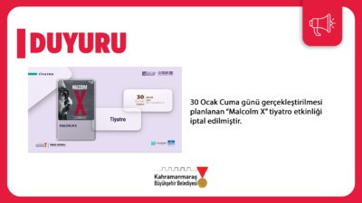 Büyükşehir Belediyesi, 30 Ocak Cuma günü NFK Kültür Merkezi’nde gerçekleştirilmesi