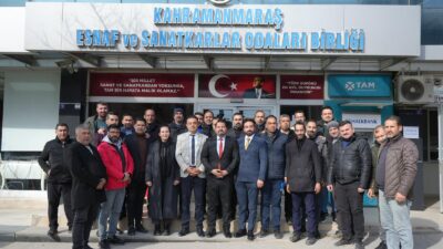 Kahramanmaraş Terziler ve Konfeksiyoncular Odası Başkanlığına seçilen Mustafa Çiçek, mazbatasını