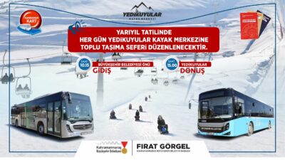 Büyükşehir Belediyesi, yarıyıl tatili boyunca her gün şehir merkezi ve