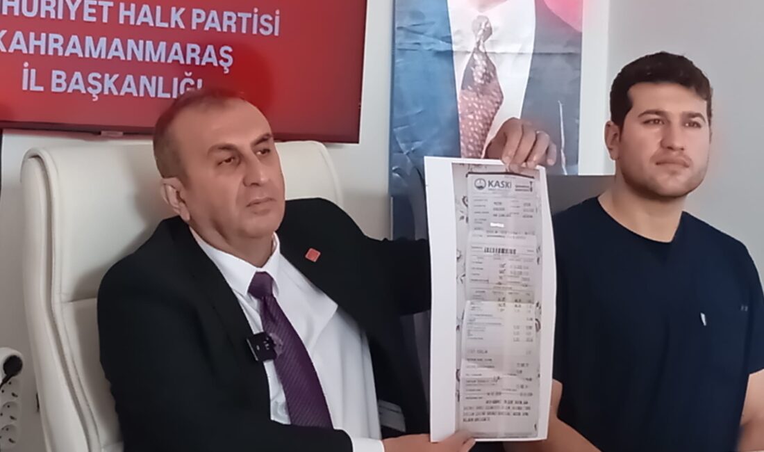 Cumhuriyet Halk Partisi Kahramanmaraş İl Başkanı Ünal Ateş, düzenlediği basın