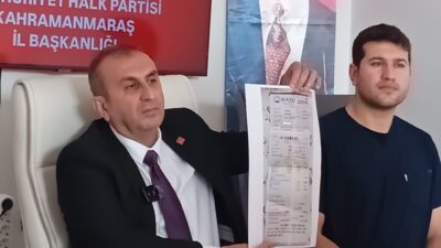 Cumhuriyet Halk Partisi Kahramanmaraş İl Başkanı Ünal Ateş, düzenlediği basın