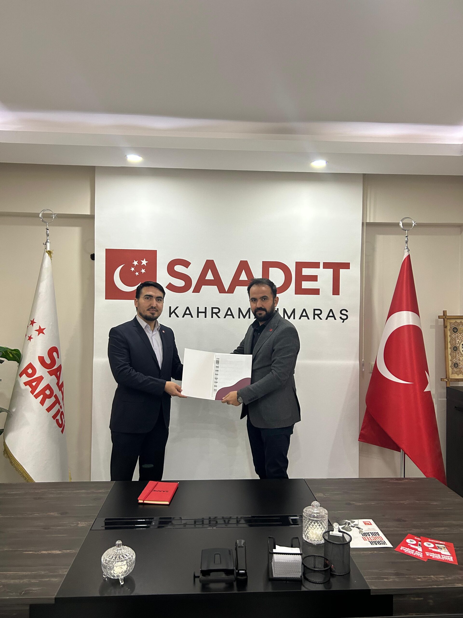 Saadet Partisi Onikişubat İlçe Başkanlığı görevine Musa Cihat Dinler getirildi.