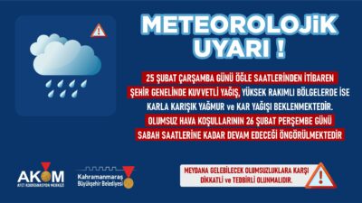 büyükşehir Belediyesi Afet Koordinasyon Merkezi, 25 ve 26 Şubat tarihlerinde
