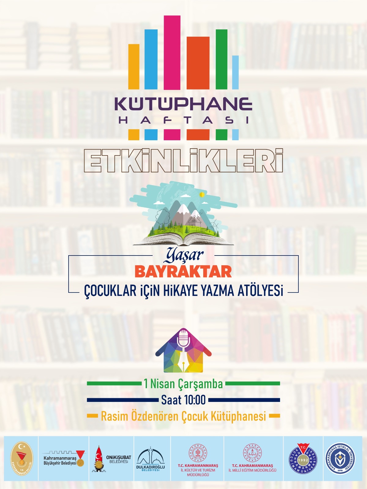 Büyükşehir Belediyesi, Kütüphane Haftası kapsamında 30 Mart – 5 Nisan