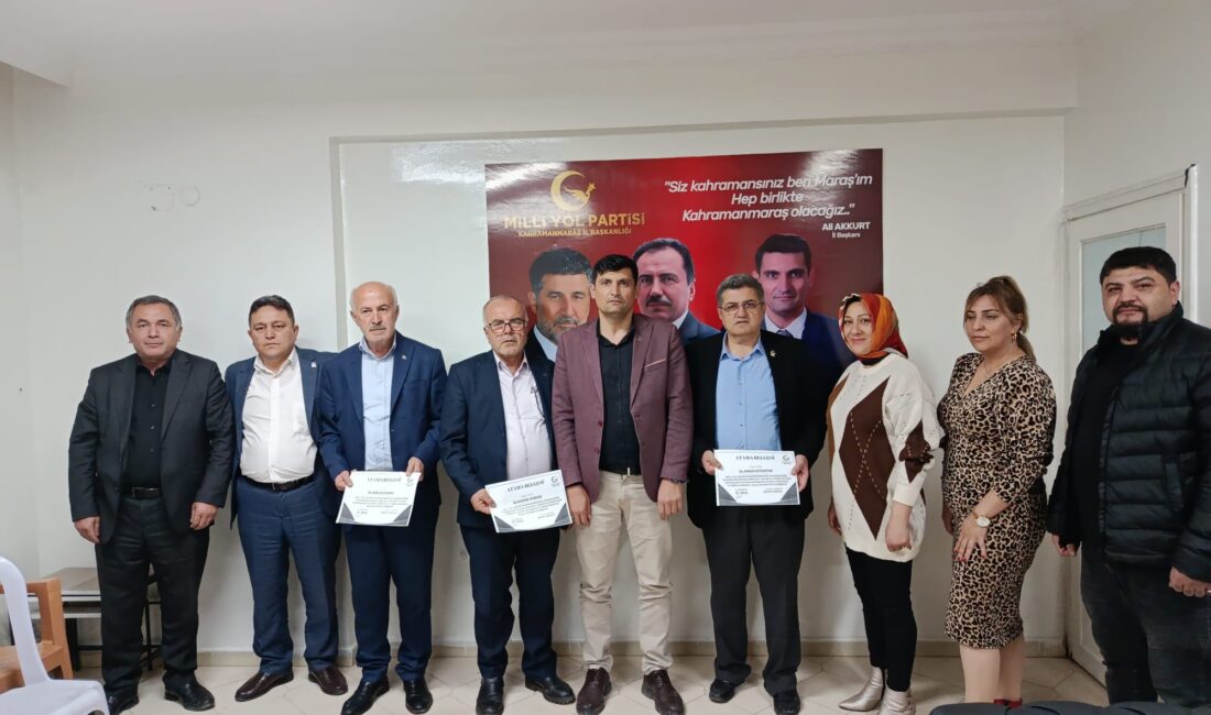 Milli Yol Partisi Kahramanmaraş İl Başkanı Ali Akkurt, parti teşkilatlanması