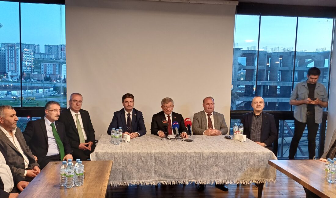 Ahmet Davutoğlu, Kahramanmaraş’ta gerçekleştirdiği ziyaret ve basın toplantısında 15 Nisan’da