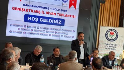 Eğitim-Bir-Sen Kahramanmaraş 1 Nolu Şube, Genişletilmiş İl Divanı Toplantısı’nı Şairler