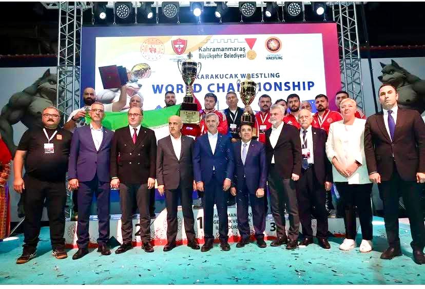 Türkiye Geleneksel Güreşler Federasyonu Başkanı İbrahim Türkiş ve Başkan Vekili