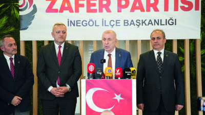 Zafer Partisi Genel Başkanı Prof. Dr. Ümit Özdağ, İnegöl’de basın