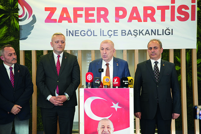 Zafer Partisi Genel Başkanı Prof. Dr. Ümit Özdağ, İnegöl’de basın