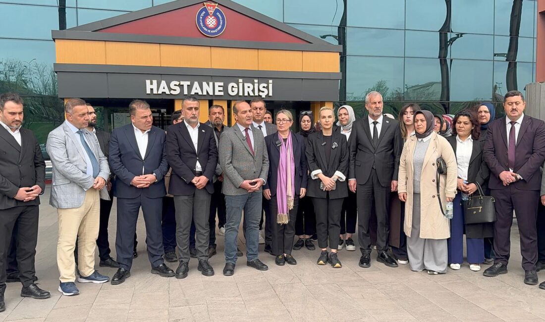Anahtar Parti heyeti, saldırıda yaralanan ve KSÜ Tıp Fakültesinde tedavi