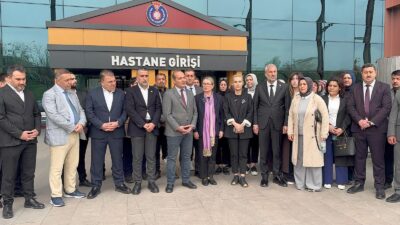 Anahtar Parti heyeti, saldırıda yaralanan ve KSÜ Tıp Fakültesinde tedavi