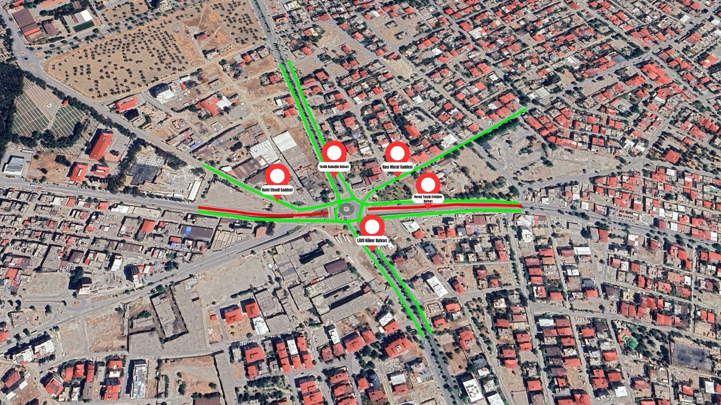&nbsp; Dulkadiroğlu Recep Tayyip Erdoğan Bulvarı’nda gerçekleştirilecek altyapı imalatları nedeniyle,