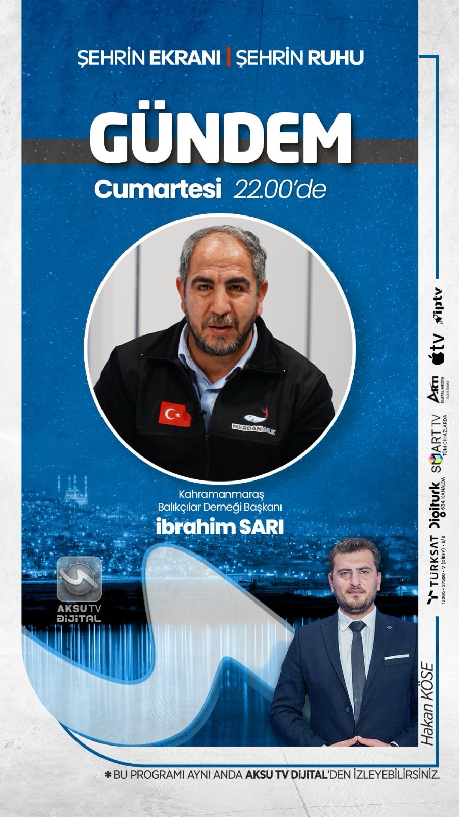 Kahramanmaraş’ta balıkçılık faaliyetleri ve sektörün gelişimi, Aksu TV ekranlarında yayınlanan