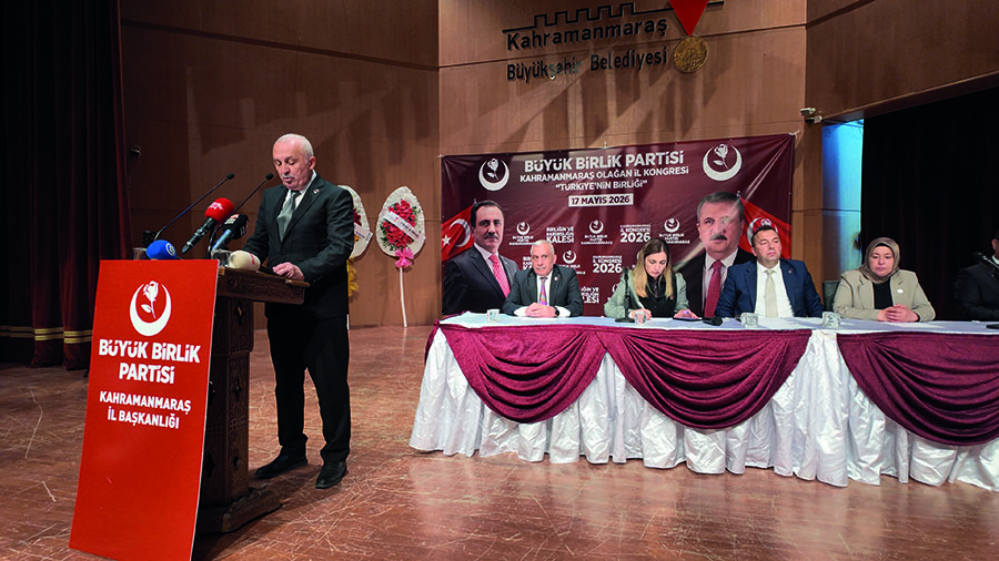 Büyük Birlik Partisi Kahramanmaraş İl Başkanlığı tarafından gerçekleştirilen Olağanüstü Genel