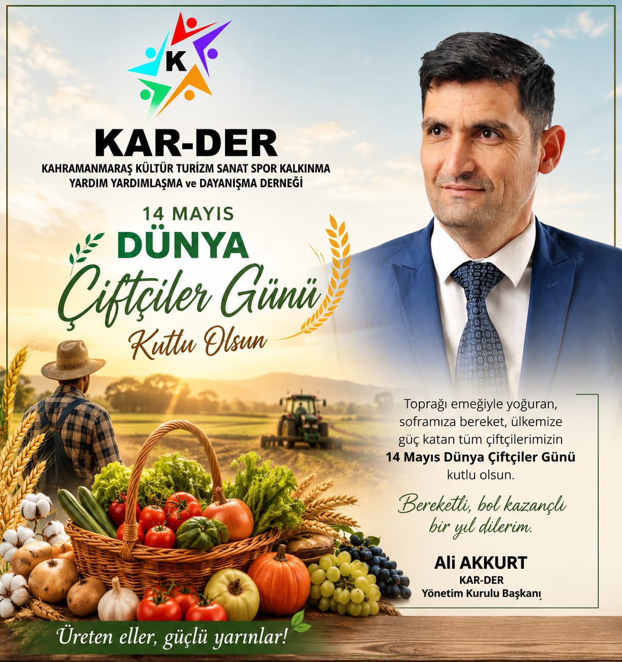 Kahramanmaraş Kültür, Sanat ve Dayanışma Derneği (KAR-DER) Yönetim Kurulu Başkanı