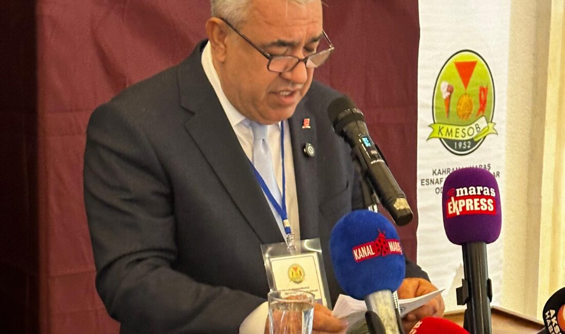 Kahramanmaraş Esnaf ve Sanatkârlar Odaları Birliği (KMESOB) Genel Kurulu, yoğun