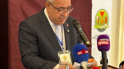 Kahramanmaraş Esnaf ve Sanatkârlar Odaları Birliği (KMESOB) Genel Kurulu, yoğun