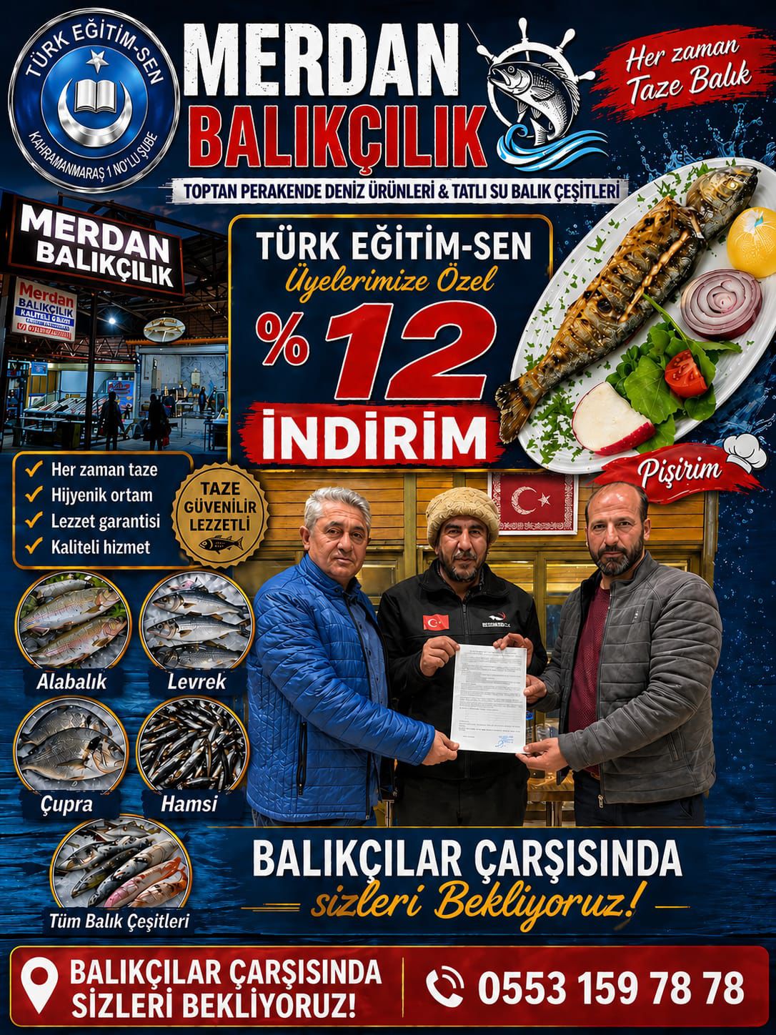 Türk Eğitim-Sen Kahramanmaraş üyelerine yönelik yeni bir anlaşma hayata geçirildi.