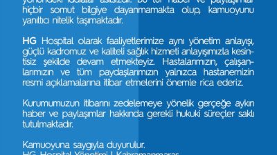 Son günlerde bazı yerel basın organları ve sosyal medya mecralarında,