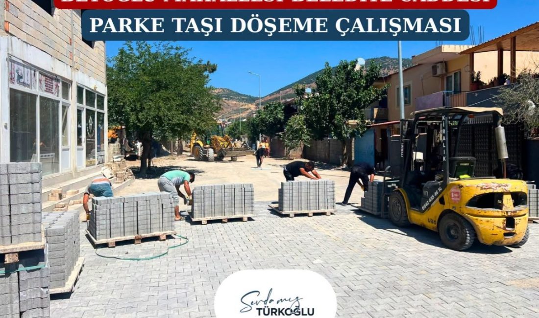 Türkoğlu Belediyesi, ilçe genelinde ulaşım altyapısını güçlendirmek ve mahallelerin yaşam