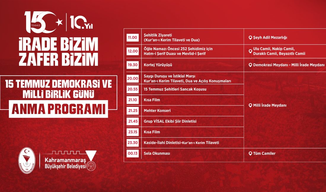 15 Temmuz Demokrasi ve Milli Birlik Günü’nün 10’uncu yıl dönümünde