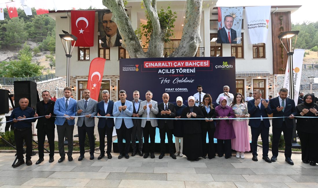 Kahramanmaraş Büyükşehir Belediyesi tarafından Dulkadiroğlu Pınarbaşı Mahallesi’nde hayata geçirilen Çınaraltı