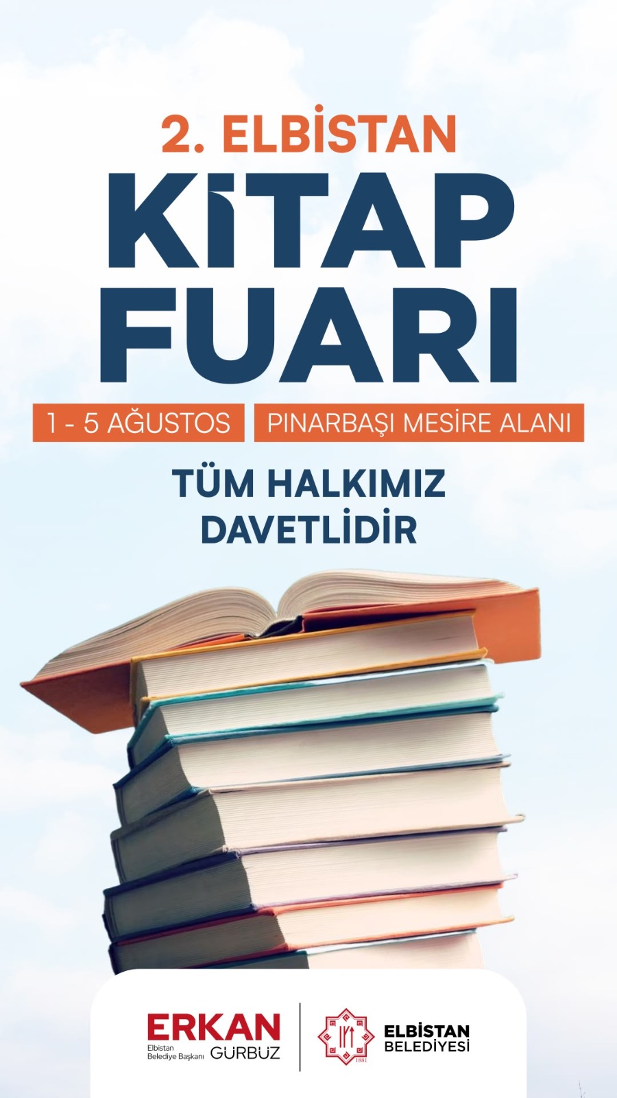 Elbistan’da bu yıl ikincisi düzenlenecek olan Elbistan Kitap Fuarı, 1-5