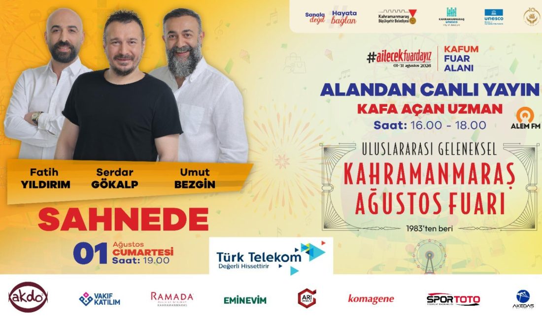 Şehrin kültür ve sanat hayatına renk katacak Geleneksel Ağustos Fuarı,