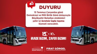 Büyükşehir Belediyesi, 15 Temmuz Demokrasi ve Milli Birlik Günü’nün 10’uncu