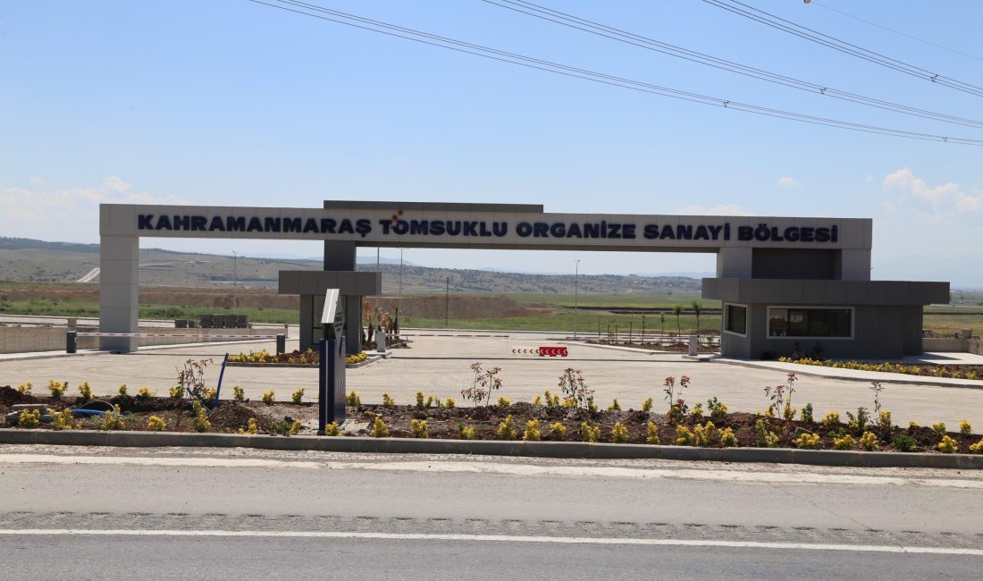 Kahramanmaraş Tomsuklu Organize Sanayi Bölgesi’nde toplam 670 bin 850 metrekare