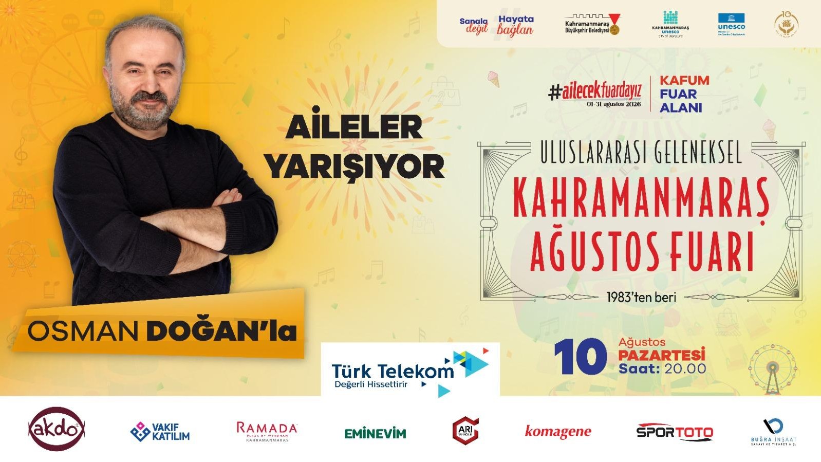 Büyükşehir Belediyesi, Uluslararası Geleneksel Ağustos Fuarı’nda 10 Ağustos Pazartesi günü