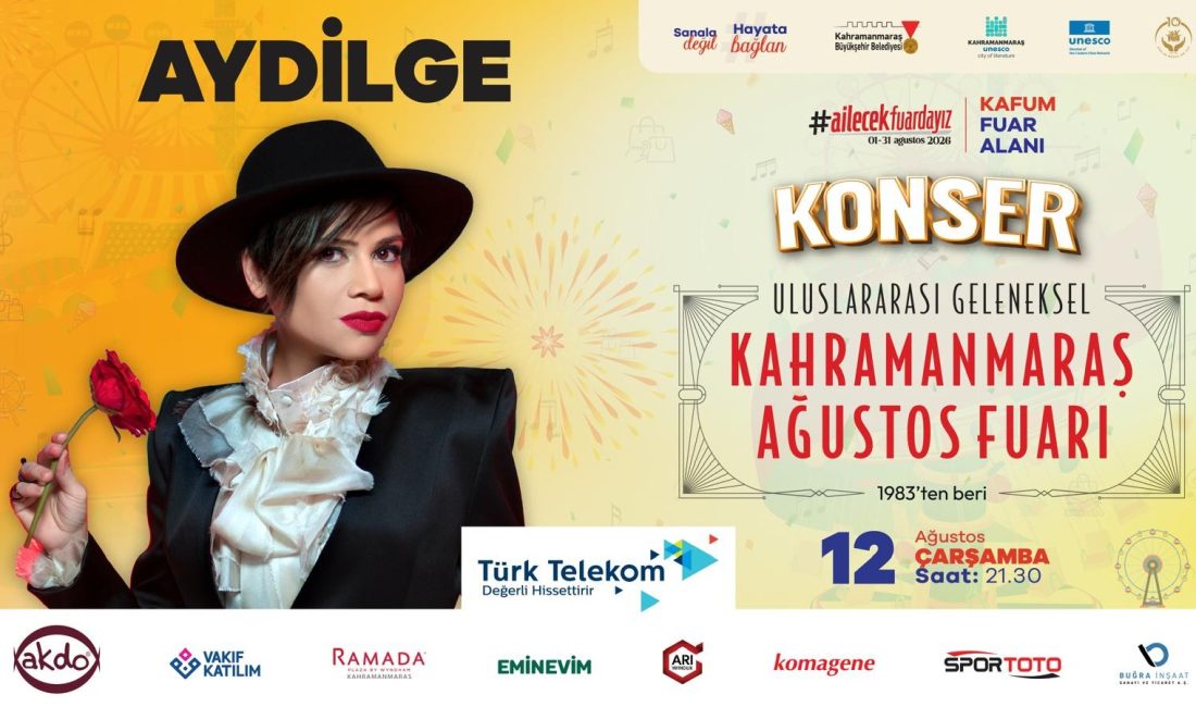 Uluslararası Geleneksel Ağustos Fuarı’nda 12 Ağustos Çarşamba saat 21.30’da Türk