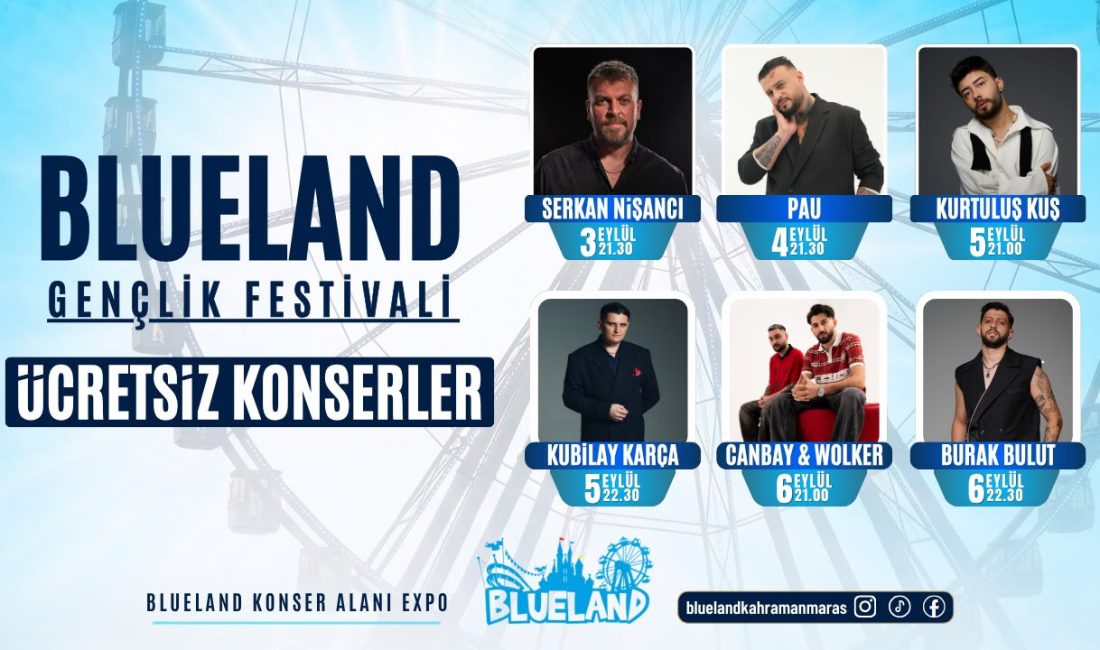 Bölgenin en büyük eğlence merkezlerinden Blueland, 3-6 Eylül 2026 tarihleri