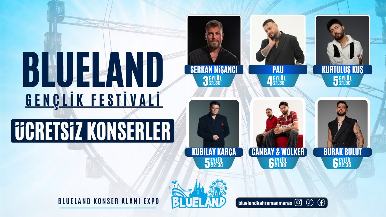 Bölgenin en büyük eğlence merkezlerinden Blueland, 3-6 Eylül 2026 tarihleri