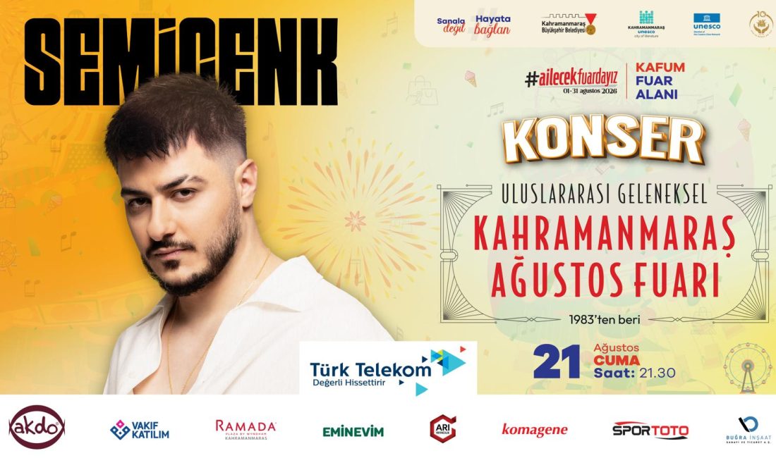 Büyükşehir Belediyesinin Geleneksel Ağustos Fuarı, 21 Ağustos Cuma günü Semicenk